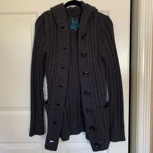 Long Button Up Sweater